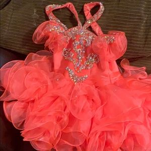 Little girl pageant cupcake dress